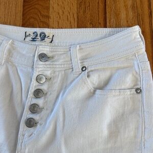 WE THE FREE White Button-Fly Bootcut Denim Jeans, Size 29